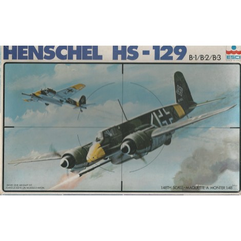 plastic model kit scale 1 : 48  ESCI 4001 HENSCHEL HS 123 A-1 / B-1 new in open box