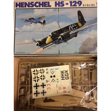 plastic model kit scale 1 : 48  ESCI 4001 HENSCHEL HS 123 A-1 / B-1 new in open box