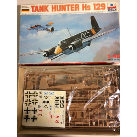 plastic model kit scale 1 : 48  ESCI 4002 HENSCHEL HS 129 B-1 / B-2 / B-3 new in open box