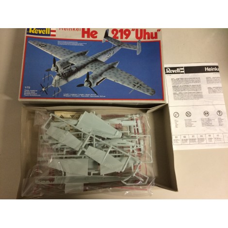 modellino in plastica scala 1 : 72 AIRFIX  05009 HEINKEL 117 ( GREIF ) nuovo con scatola aperta