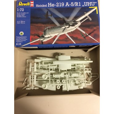 plastic model kit scale 1 : 72 REVELL 4127 HEINKEL HE 219 " UHU " new in open box