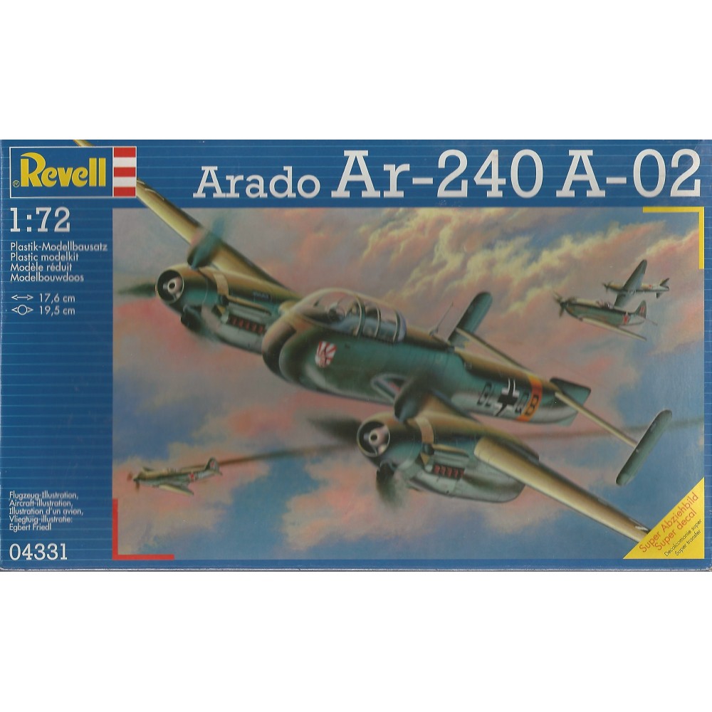 modellino in plastica scala 1 : 72 REVELL 4116 HEINKEL HE 219 A-5/R1 " UHU "  nuovo con scatola aperta