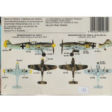 plastic model kit scale 1 : 72AIRFIX 02086 MESSERSCHMITT BF 109E serie 2  new in open box