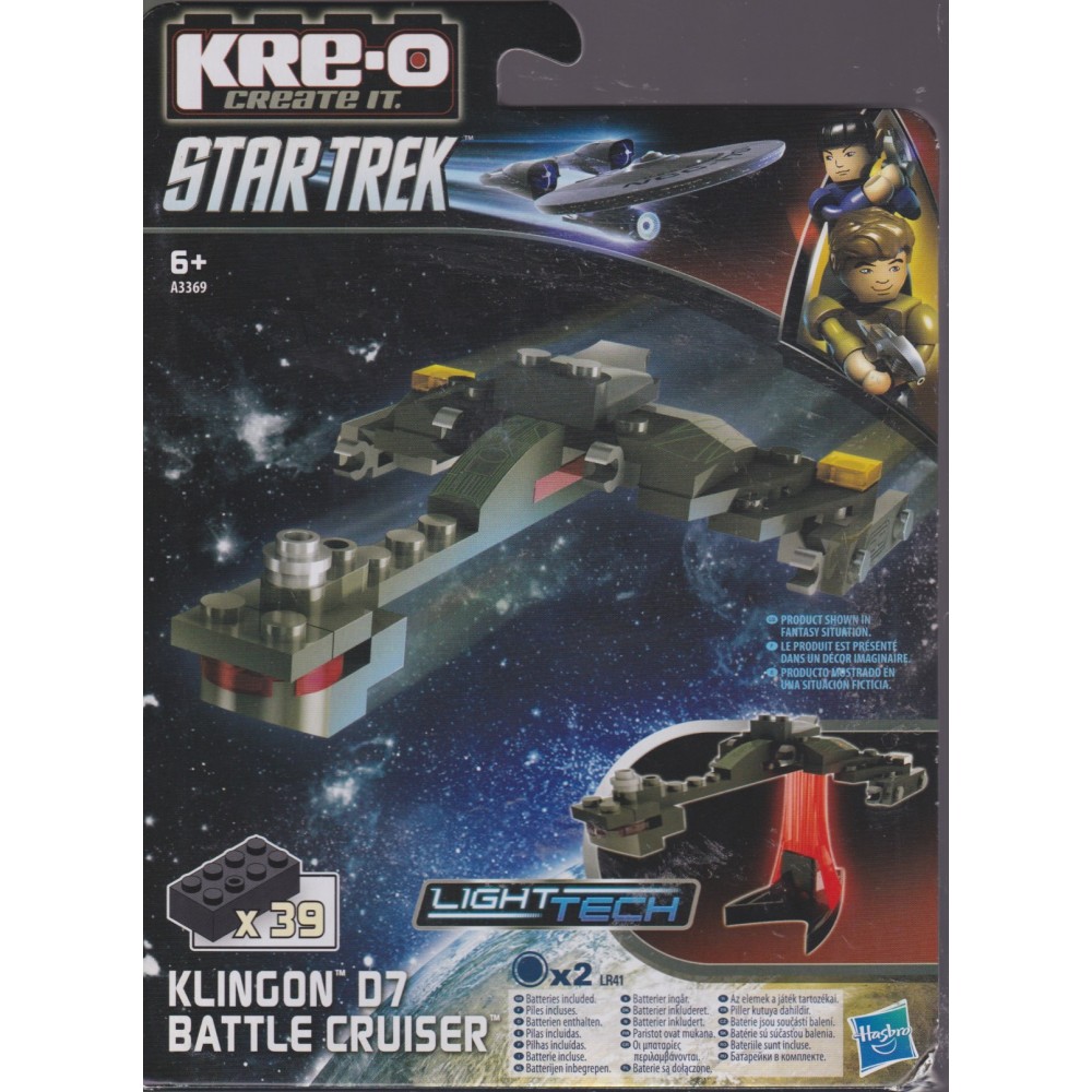 KRE-O STAR TREK MICRO SHIP  A 3369 KLINGON D7 BATTLE CRUISER