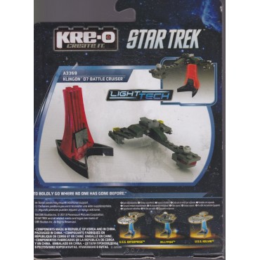 KRE-O STAR TREK MICRO SHIP  A 3369 KLINGON D7 BATTLE CRUISER