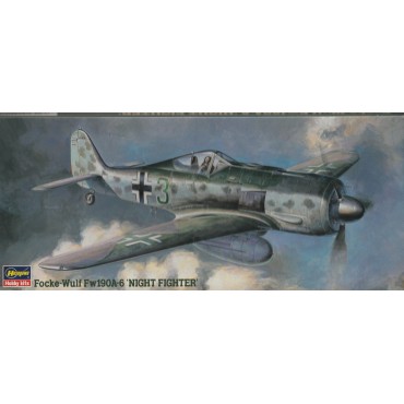 plastic model kit scale 1 : 72 HASEGAWA 51305 FOCKE WULF FW 190 A-8 NACHT JAGER new in open box