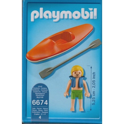 PLAYMOBIL SUMMER FUN 6674 RAGAZZO CON IL KAYACK