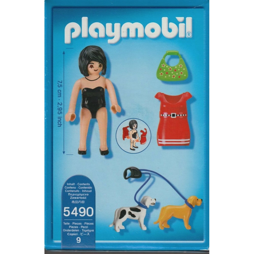PLAYMOBIL CITY LIFE 5490 WOMAN WITH PUPPIES
