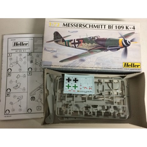 plastic model kit scale 1 : 72 HELLER N° 240 HEINKEL HE 112 BO/B1  new in open and damaged box