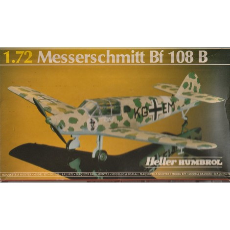 plastic model kit scale 1 : 72 HELLER 80229 MESSERSCHMITT BF 109 K-4   new in open and damaged box