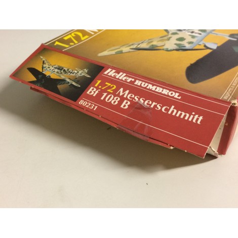 modellino in plastica  HELLER 80229 MESSERSCHMITT BF 109 K-4 scala 1: 72 nuovo in scatola  aperta e danneggiata