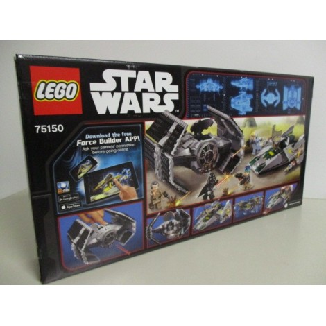 LEGO STAR WARS 75150 VADER'S TIE ADVANCED VS A WING STARFIGHTER