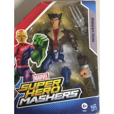 MARVEL SUPER HEROES  MASHERS WOLVERINE  ACTION FIGURE 6" 15 cm HASBRO B092