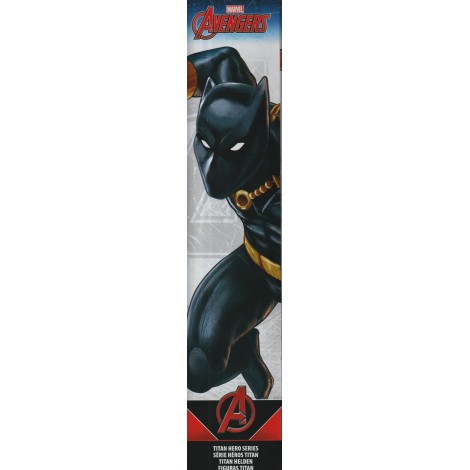 MARVEL AVENGERS  ACTION FIGURE 12 " - 30 cm BLACK PANTHER WITH WEAPON  HASBRO B6149  TITAN HERO SERIES