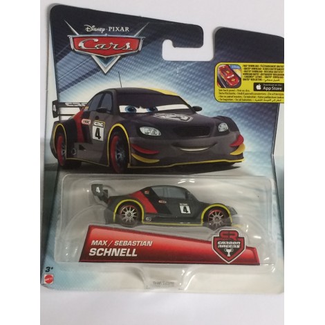 DISNEY PIXAR CARS MAX / SEBASTIAN SCHNELL - ICE RACERS DIE CAST 1:55 SCALE VEHICLE Mattel CDR28