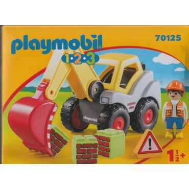 PLAYMOBIL 1.2.3. 70125 ESCAVATORE