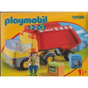 PLAYMOBIL 1.2.3. 70126 CAMION DA CANTIERE