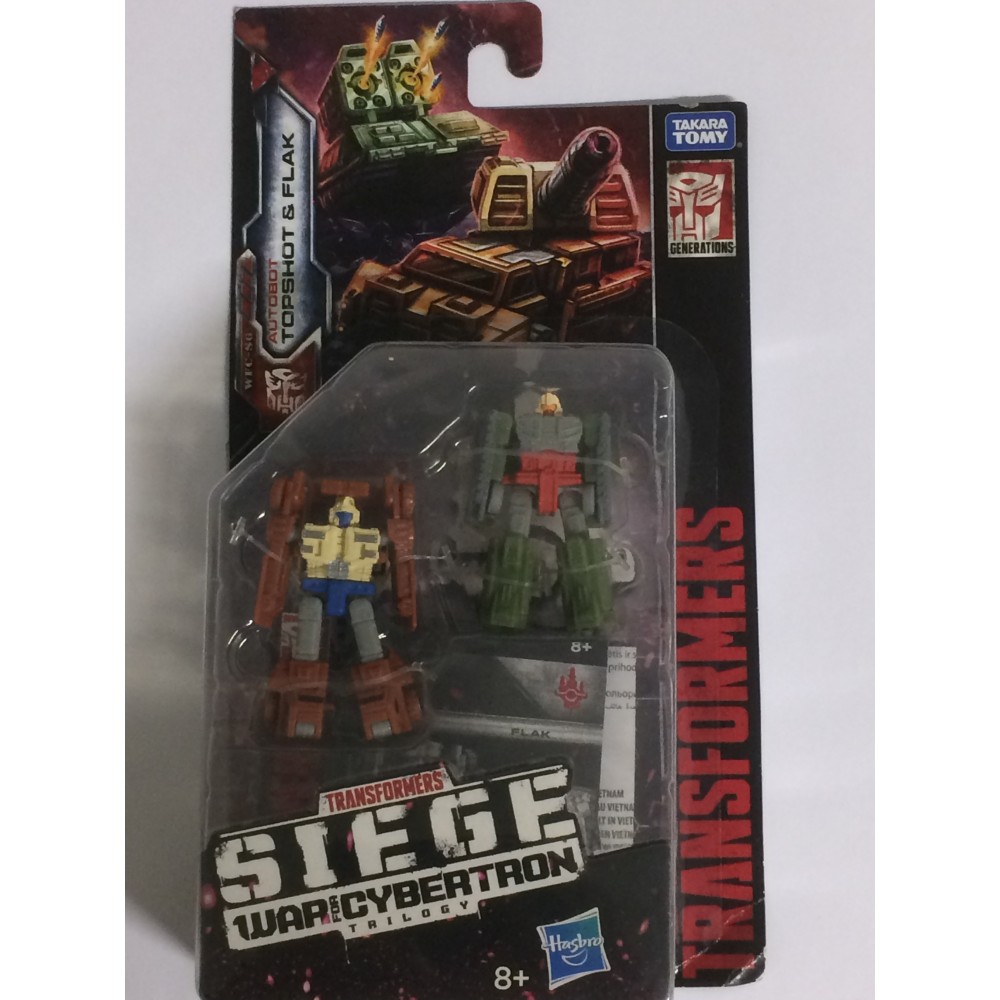 TRANSFORMERS MICROMASTERS 2" - 5 cm 2 PACK ACTION FIGURES RED HEAT & STAKEOUT WFC-S19 AUTOBOT RESCUE PATROL Hasbro Tomy E3562