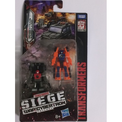 TRANSFORMERS MICROMASTERS 2" - 5 cm 2 PACK ACTION FIGURES POWERTRAIN & HIGH JUMP WFC S-33 OOF-ROAD PATROL Hasbro Tomy E4493