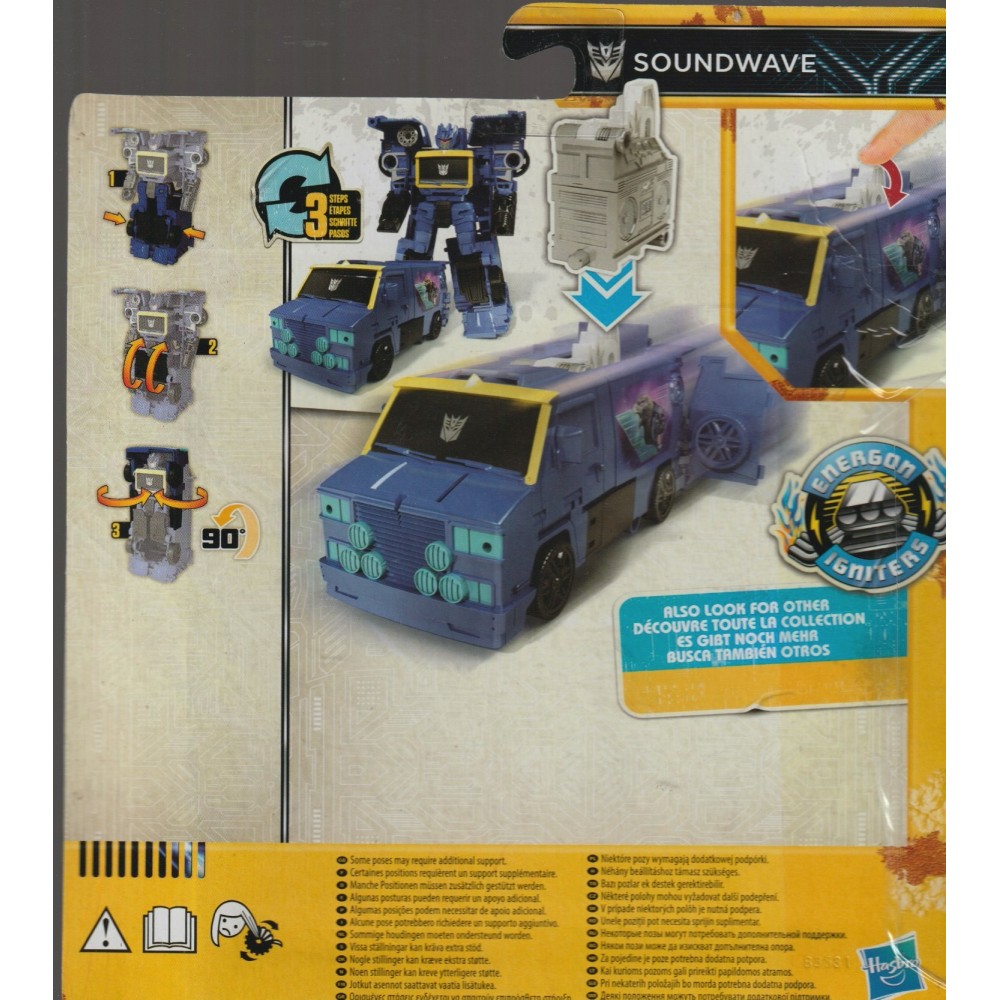 TRANSFORMERS 5" ACTION FIGURE SOUNDWAVE Hasbro E4000 BUMBLEBEE