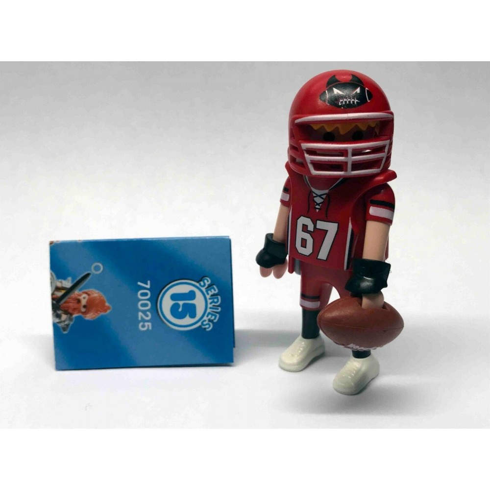 PLAYMOBIL FI?URES 70025 SERIE 15 01 AMERICAN FOOTBALL PLAYER