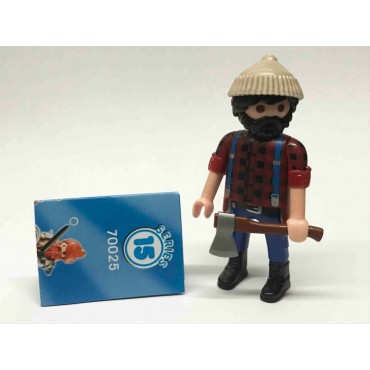 PLAYMOBIL FI?URES 70025 SERIE 15 06 WOODCUTTER / LUMBERJACK