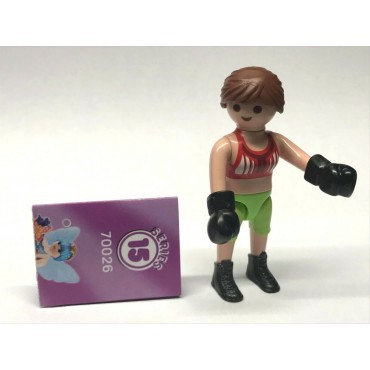 PLAYMOBIL FI?URES 70026 SERIE 15 11  BOXER GIRL