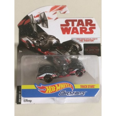 HOT WHEELS - STAR WARS  CARSHIPS  FIRST ORDER SPECIAL FORCES TIE FIGHTER single vehicle package  FGX88