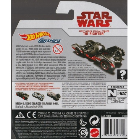 HOT WHEELS - STAR WARS  CARSHIPS  RESISTANCE SKI SPEEDER   single vehicle package  FBB74