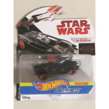 HOT WHEELS - STAR WARS  CARSHIPS  KYLO REN'S TIE SILENCER  single vehicle package  FBB73