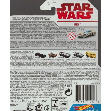 HOT WHEELS - STAR WARS  CHARACTER CAR   FINN single vehicle package Hasbro FDJ79