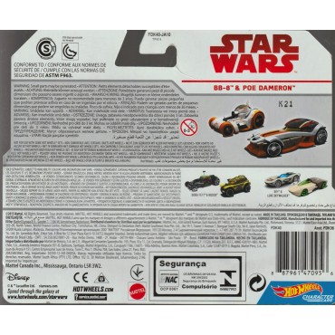 HOT WHEELS - STAR WARS  CHARACTER CAR JABBA THE HUTT & HAN SOLO IN CARBONITE two vehicles package Hasbro FDK44