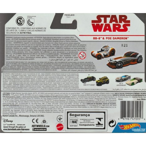 HOT WHEELS - STAR WARS  CHARACTER CAR JABBA THE HUTT & HAN SOLO IN CARBONITE two vehicles package Hasbro FDK44