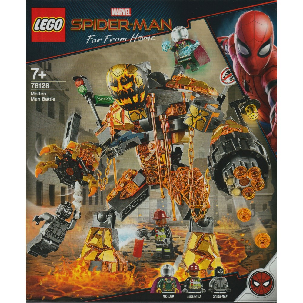 Sydøst jurist Evaluering LEGO MARVEL SUPER HEROES 76128 SPIDER MAN MOLTEN MAN BATTLE