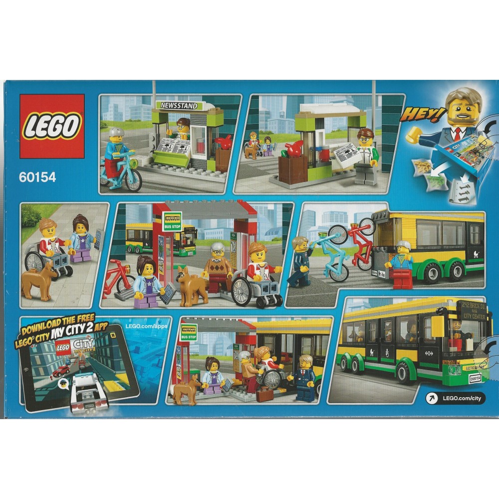 Indsprøjtning Ansættelse tilskadekomne LEGO CITY 60154 BUS STATION