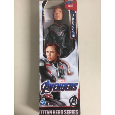 MARVEL AVENGERS   ACTION FIGURE 12 " - 30 cm    BLACK WIDOW  HASBRO E3920   POWER FX TITAN HERO SERIES