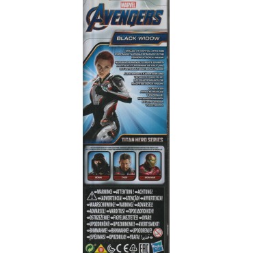 MARVEL AVENGERS  ACTION FIGURE 12 " - 30 cm BLACK WIDOW HASBRO E3920  POWER FX TITAN HERO SERIES