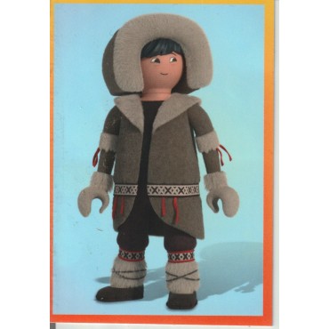 PLAYMOBIL FI?URES 70139 THE MOVIE SERIE 2 02 INUIT ESKIMO WITH HUSKY