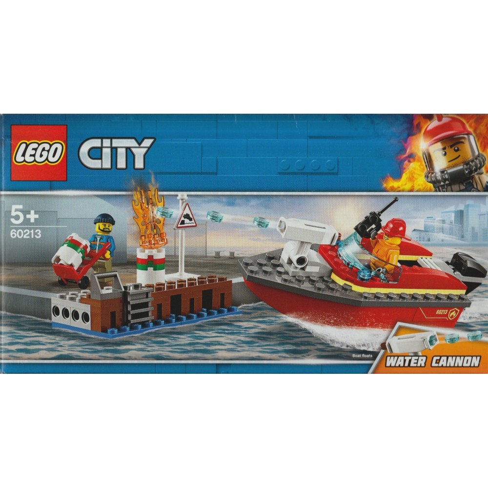 tidligere Villain shuttle LEGO CITY 60213 DOCK SIDE FIRE