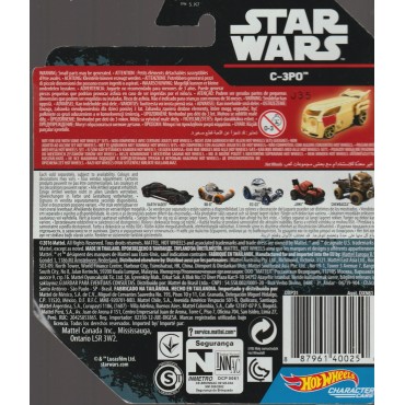 HOT WHEELS - STAR WARS  CHARACTER CAR  R2-D2 single vehicle package Hasbro FDJ81