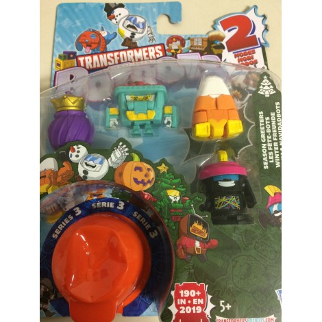 b1 TRANSFORMERS BOTBOTS serie 3 SEASON GREETERS  5 Pack figures Habro E4142