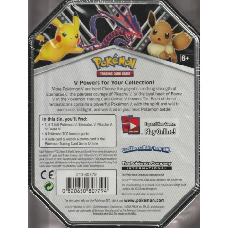 POKEMON trading card game TIN BOX RILLABOOM  V English cards