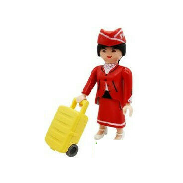 PLAYMOBIL FI?URES 70370 SERIE 18 02 FLIGHT ATTENDANT