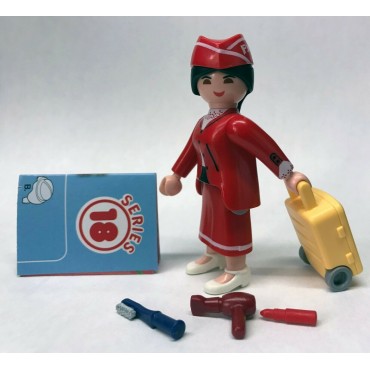 PLAYMOBIL FI?URES 70370 SERIE 18 01 WAITRESS WITH DONUTS