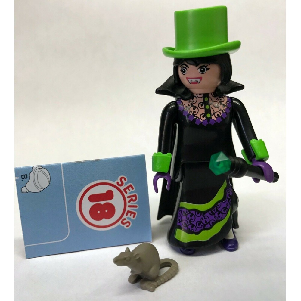 PLAYMOBIL FI?URES 70370 SERIE 18 06 WITCH WITH RAT