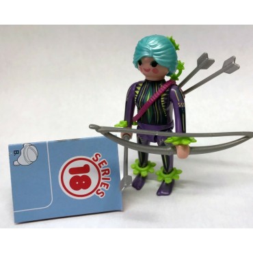 PLAYMOBIL FI?URES 70370 SERIE 18 10 FEMALE HUNTER WITH BOW AND ARROW