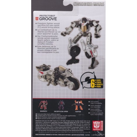 TRASFORMERS ACTION FIGURE 3.75" - 9 cm COMBINER WARS PROTECTOBOT GROOVE Hasbro B1797