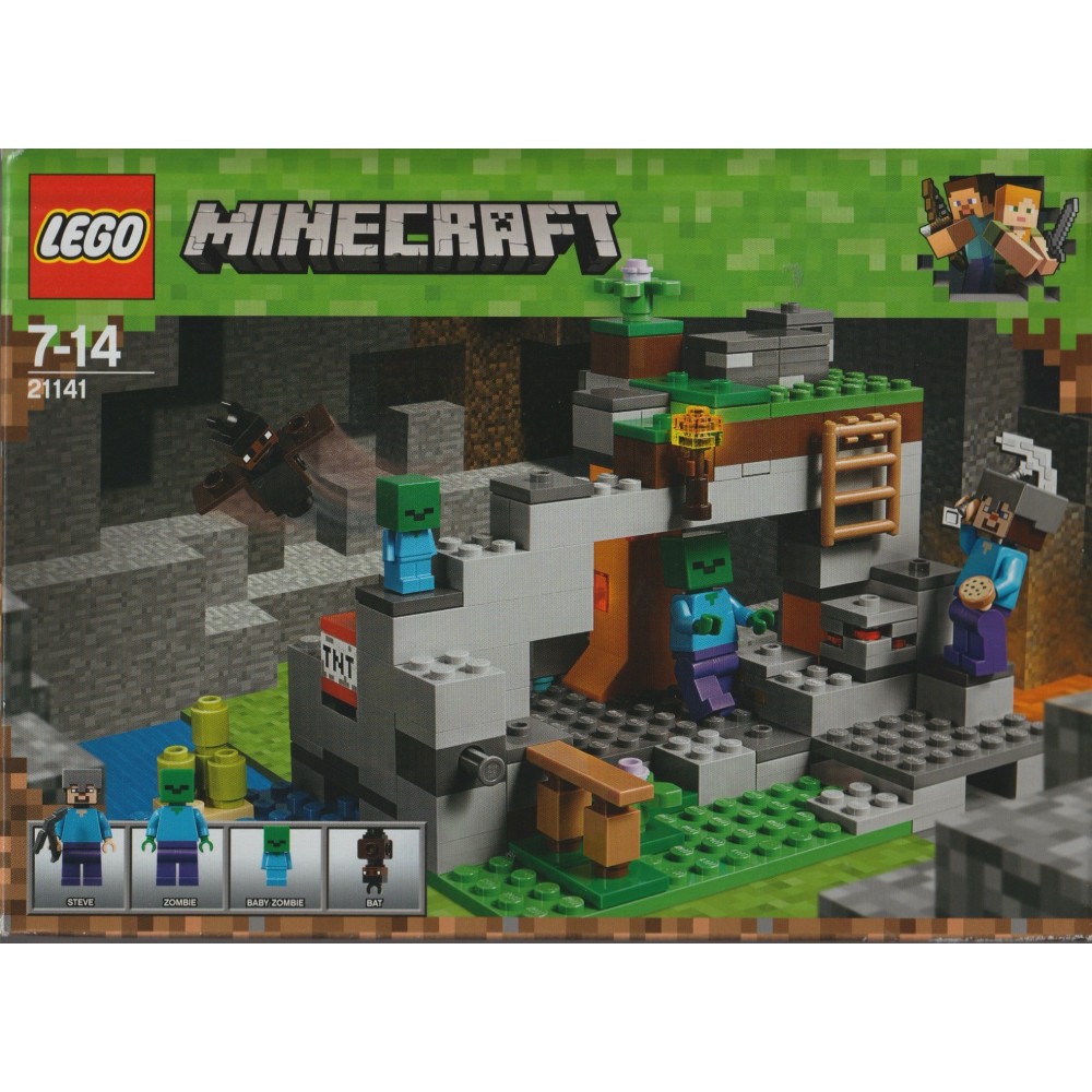 ligegyldighed Kommandør kamera LEGO MINECRAFT 21141 THE ZOMBIE CAVE