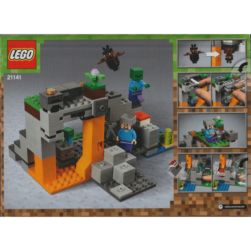 ligegyldighed Kommandør kamera LEGO MINECRAFT 21141 THE ZOMBIE CAVE