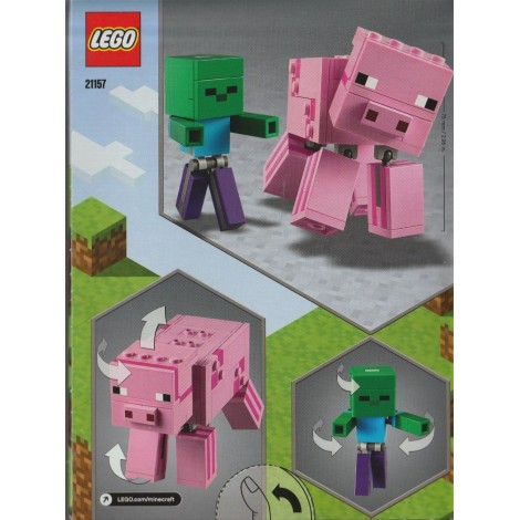 LEGO MINECRAFT 21157 MAXI FIGIRE SERIE 2 MAIALE E BABY ZOMBIE